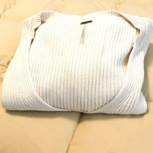 Free People slouchy oversized v-neck knit sweater Size S